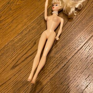 Vintage 1958 Barbie Doll with Blonde Hair